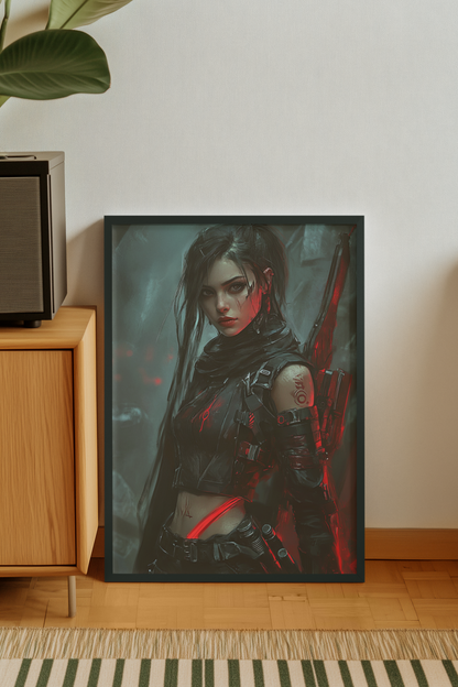 Affiche CYBERPUNK GIRL ULTIMATE #33 - Aura Studio Déco