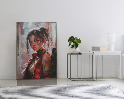 Affiche murale Impresion Cybergirl Ultimate SERIE  29☢️ - Aura Studio Déco