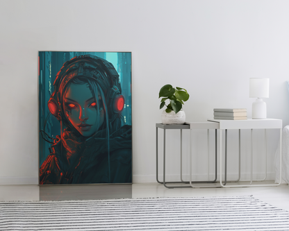 Affiche murale Impresion Cybergirl Ultimate SERIE 26☢️ - Aura Studio Déco