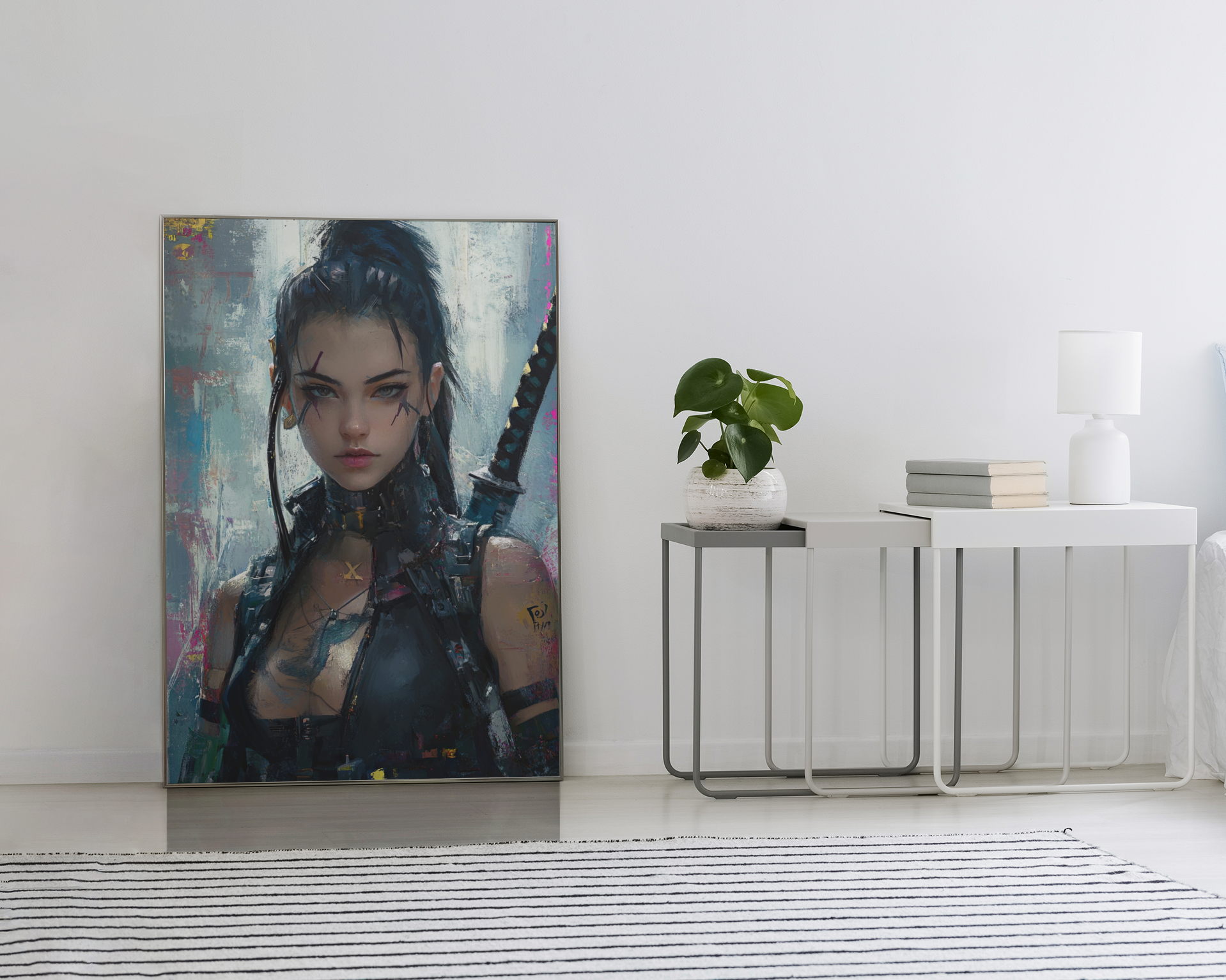 🧬Affiche Murale CYBERGIRL ULTIMATE SERIE  20☢️ - Aura Studio Déco