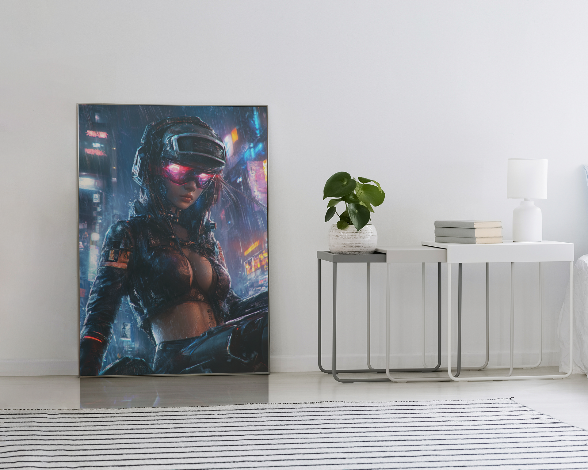 🌃🎮🌐🧬 CYBERPUNK WAR GIRL ULTIMATE SERIE  18☢️ - Aura Studio Déco