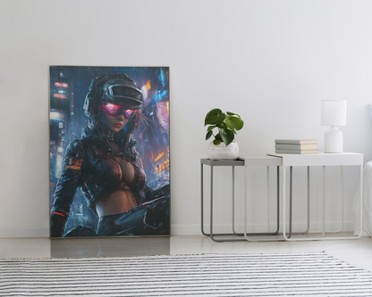 🌃🎮🌐🧬 CYBERPUNK WAR GIRL ULTIMATE SERIE  18☢️ - Aura Studio Déco