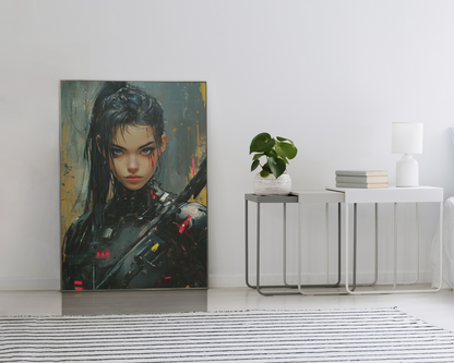 🌃🎮🌐🧬 CYBERPUNK WAR GIRL ULTIMATE SERIE  4☢️ - Aura Studio Déco