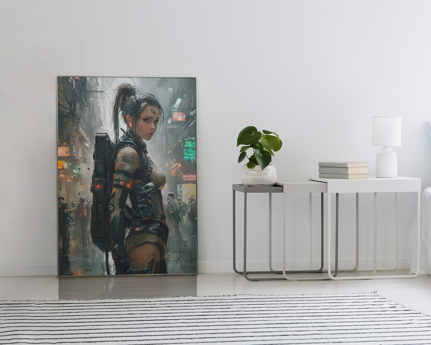 🌃🎮🌐🧬 CYBERPUNK WAR GIRL ULTIMATE SERIE  1☢️ - Aura Studio Déco