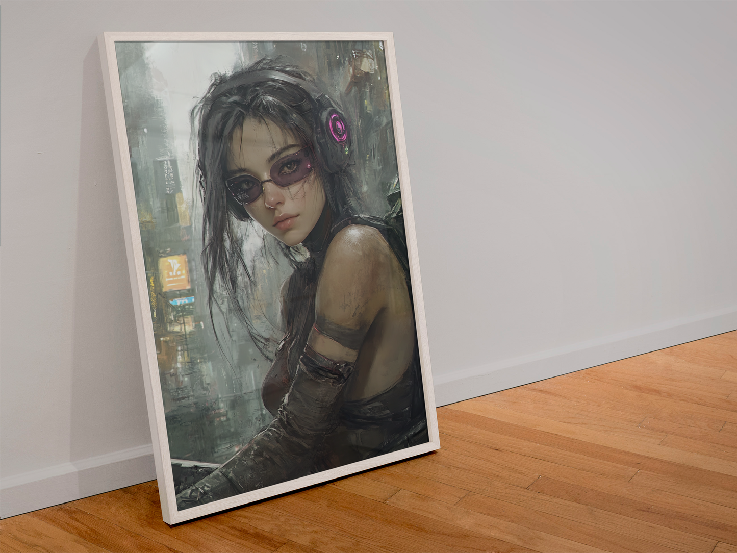 🧬 Impression CYBERPUNK WAR GIRL ULTIMATE SERIE #34 - Aura Studio Déco
