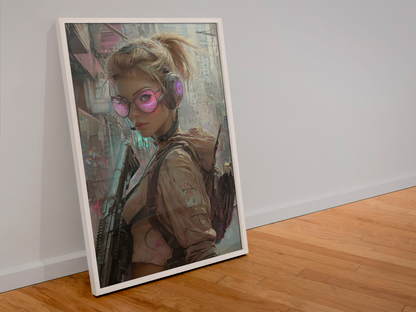 Impression CYBER GIRL ULTIMATE SERIE 32☢️ - Aura Studio Déco