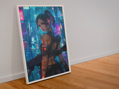 Affiche murale Impresion Cybergirl Ultimate 30☢️ - Aura Studio Déco
