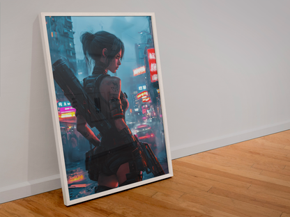 Affiche murale Impresion Cybergirl Ultimate  27☢️ - Aura Studio Déco
