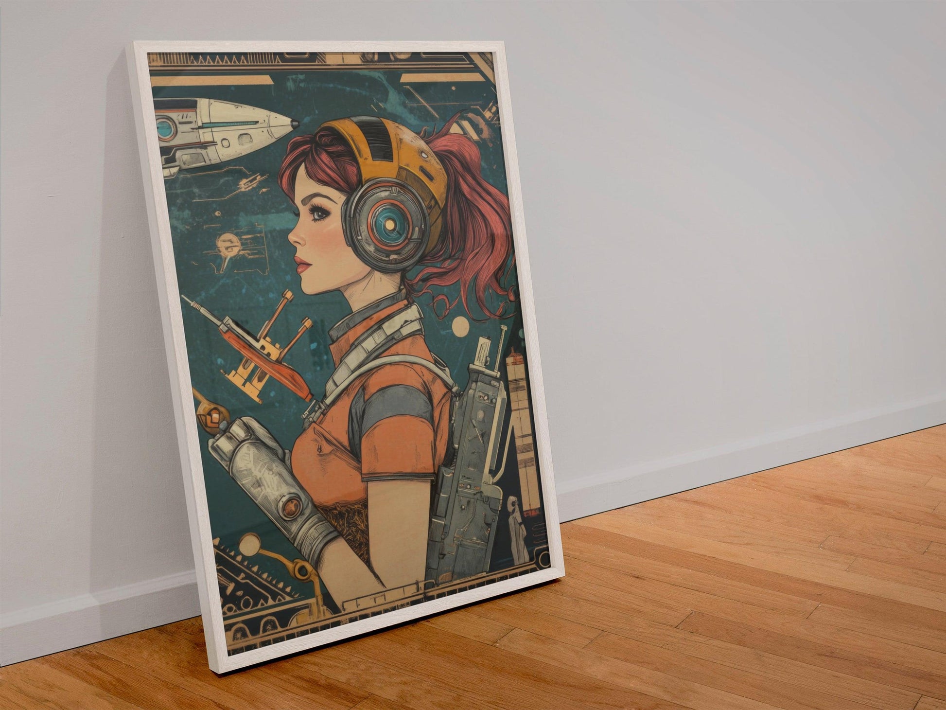 ✨ RETRO FUTUR MECHA WOMENS — Starship Series #17 - Aura Studio Déco