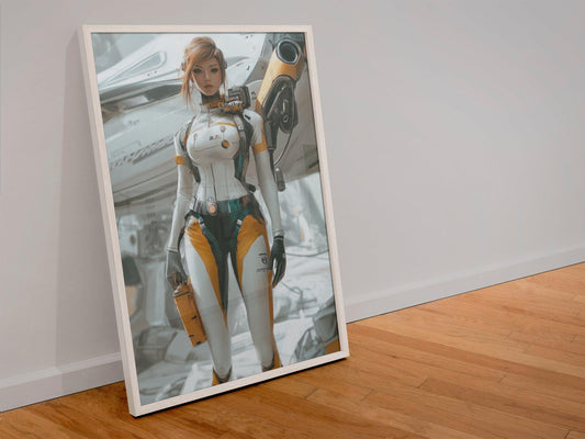 ✨ RETRO FUTUR MECHA WOMENS — Starship Series #46 - Aura Studio Déco