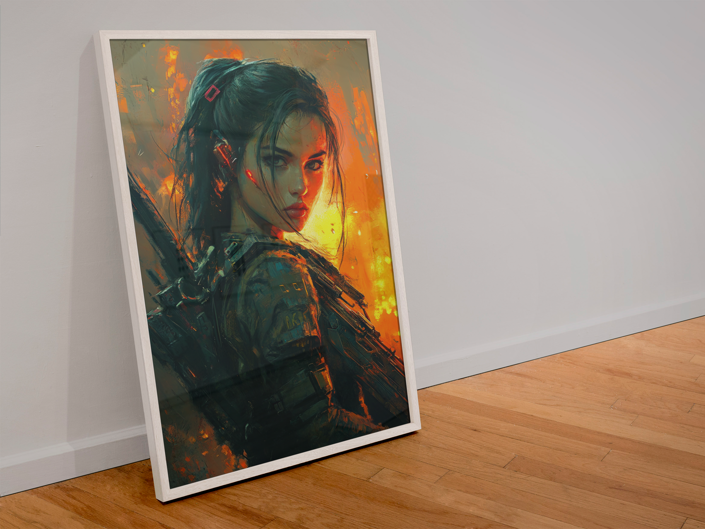 Impression Cyber girl ULTIMATE SERIE  23☢️ - Aura Studio Déco