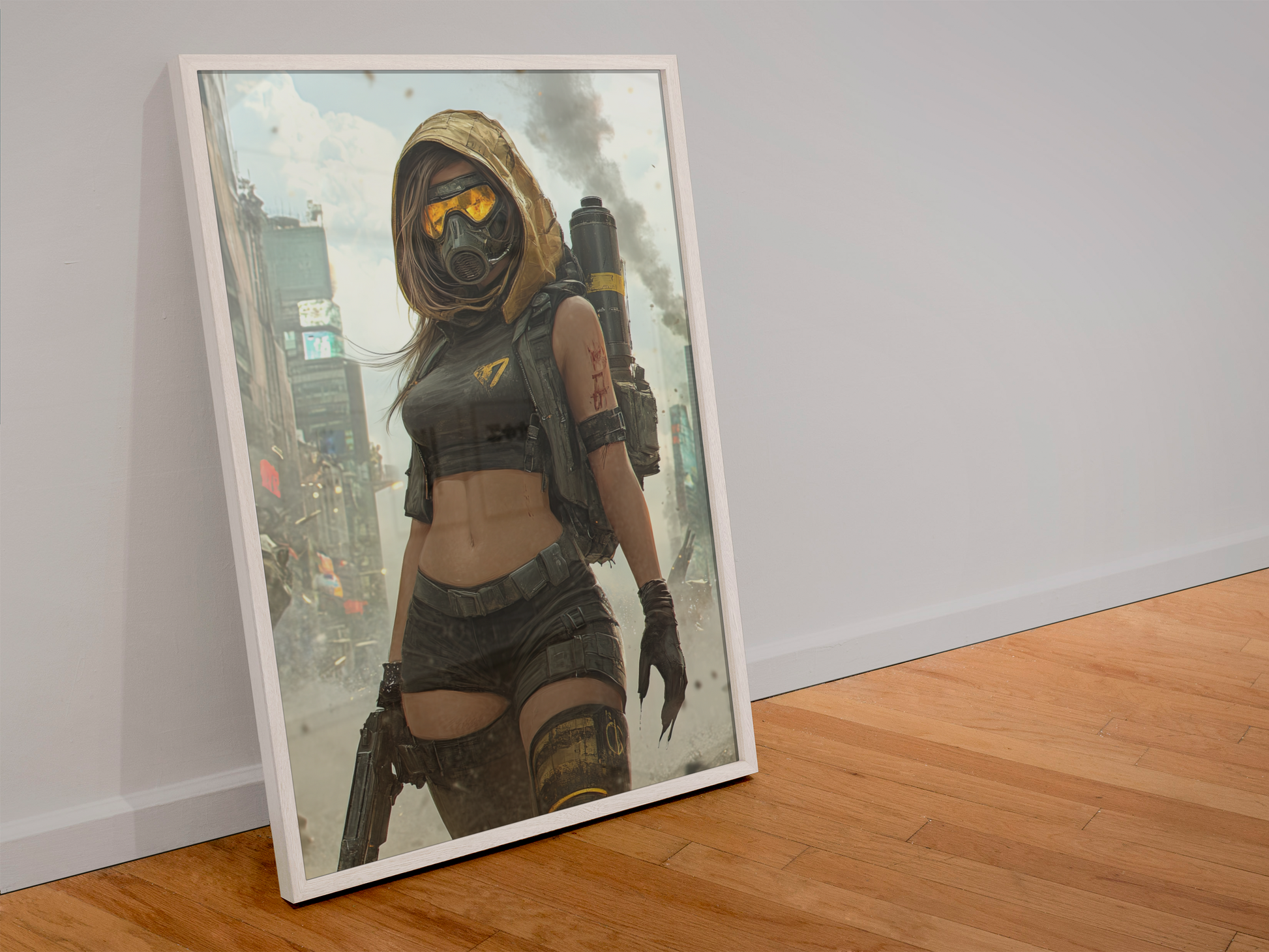 🌐Affiche Murale CYBERPUNK WAR GIRL ULTIMATE 22☢️ - Aura Studio Déco