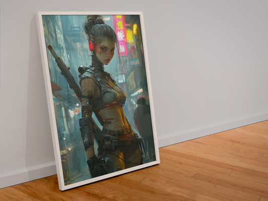 Affiche Murale CYBER WAR GIRL ULTIMATE SERIE  14☢️