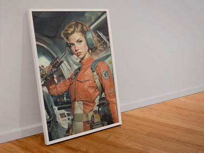 ✨ RETRO FUTUR MECHA WOMENS — Starship Series #45 - Aura Studio Déco