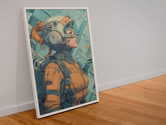 ✨ RETRO FUTUR MECHA WOMENS — Starship Series #47 - Aura Studio Déco