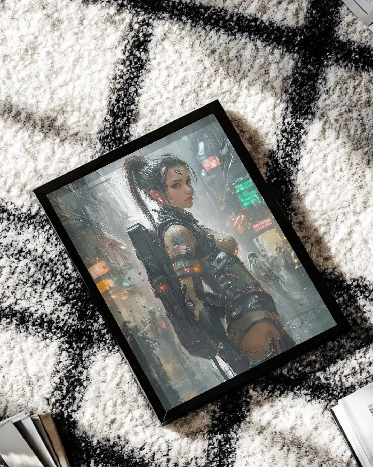 🌃🎮🌐🧬 CYBERPUNK WAR GIRL ULTIMATE SERIE  1☢️ - Aura Studio Déco