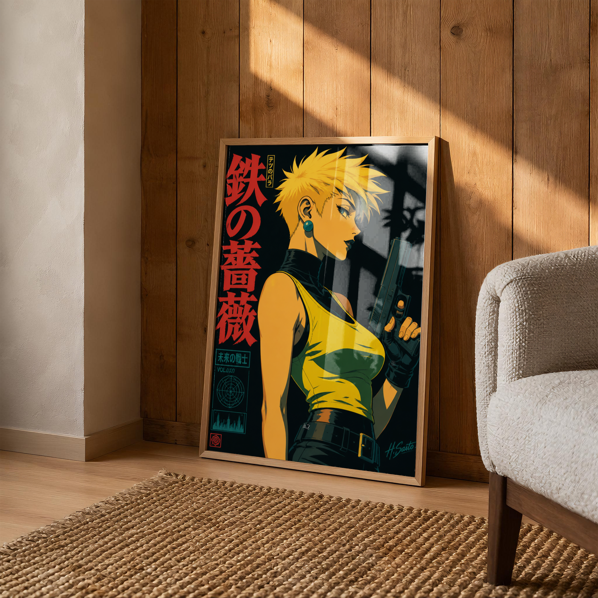 Affiche Cyberpunk Woman | Futuristic Girl & Tokyo