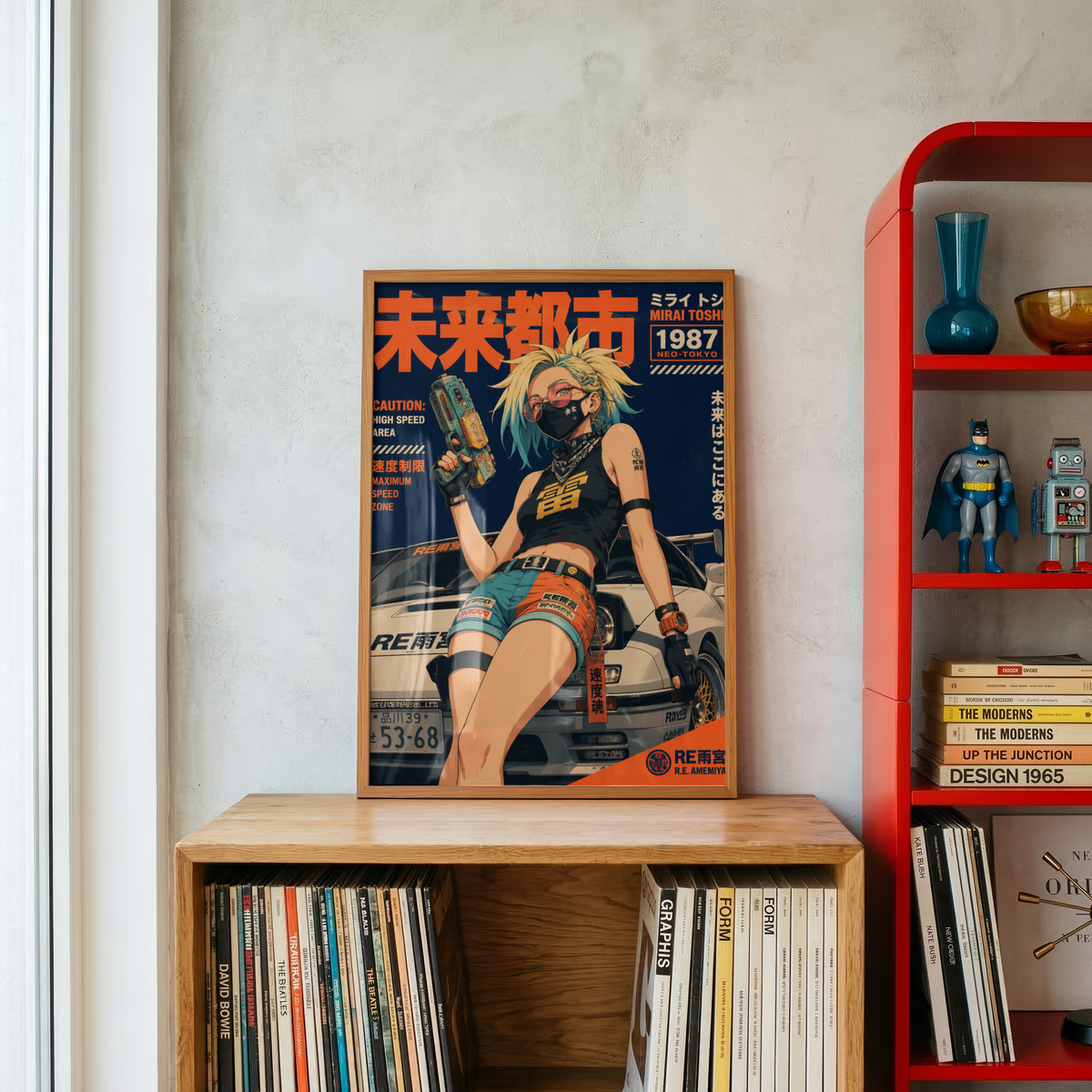 Affiche JDM Cyberpunk Girl | Tokyo Futuriste