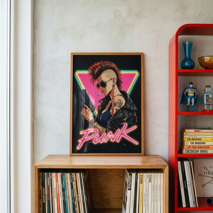 Affiche Cyberpunk Punk Girl | Neon Punk & Tokyo