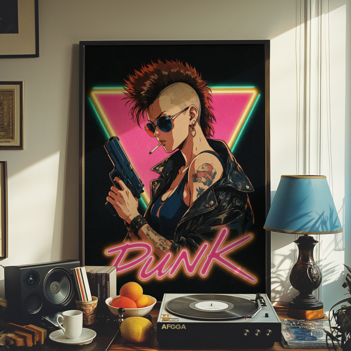 Affiche Cyberpunk Punk Girl | Neon Punk & Tokyo