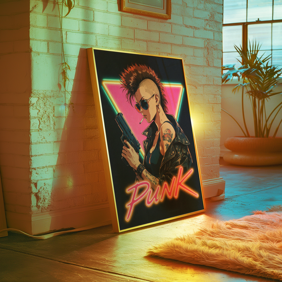 Affiche Cyberpunk Punk Girl | Neon Punk & Tokyo