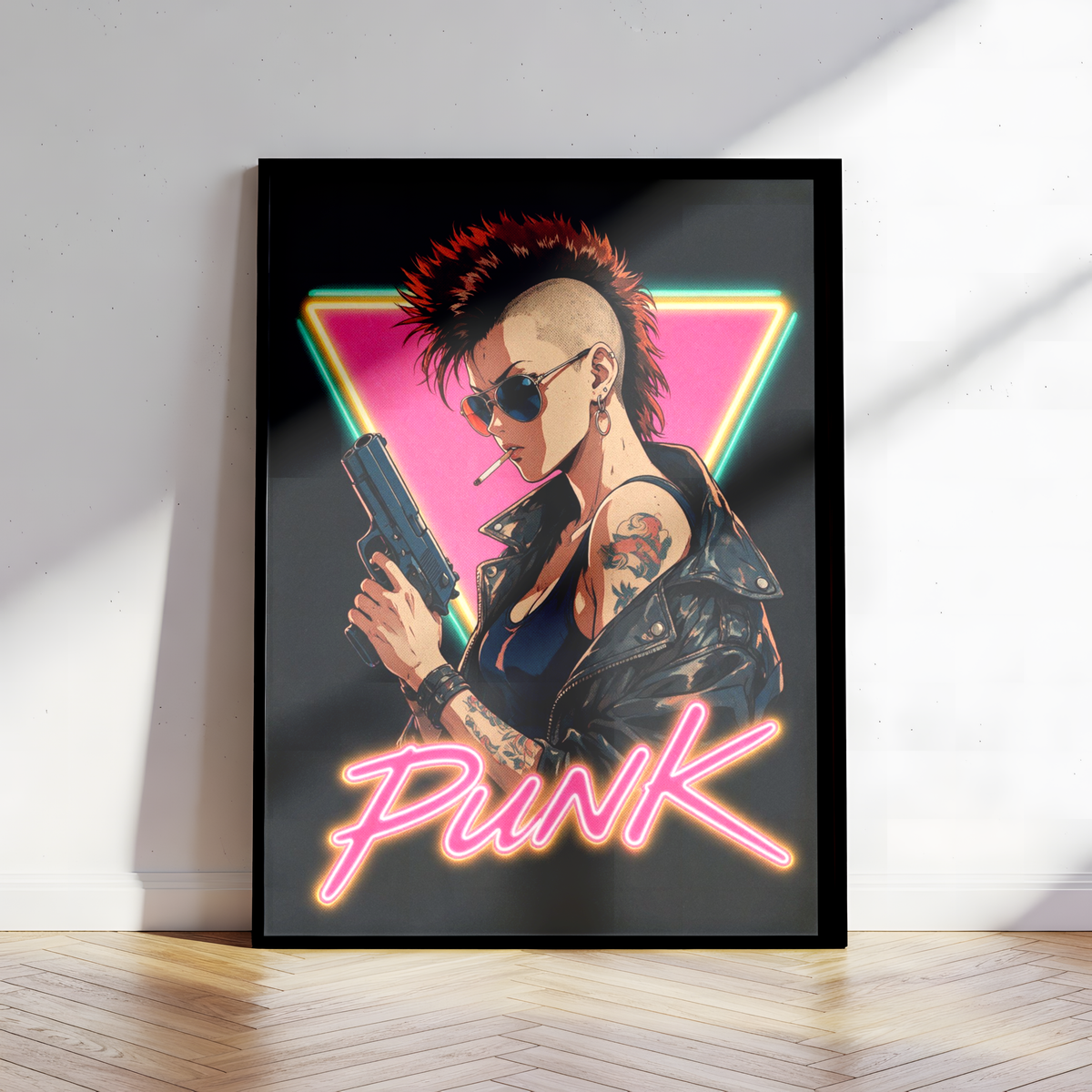 Affiche Cyberpunk Punk Girl | Neon Punk & Tokyo