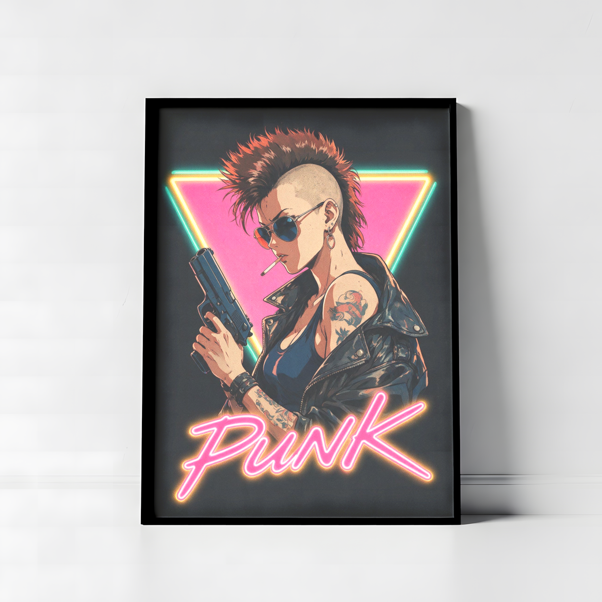 Affiche Cyberpunk Punk Girl | Neon Punk & Tokyo