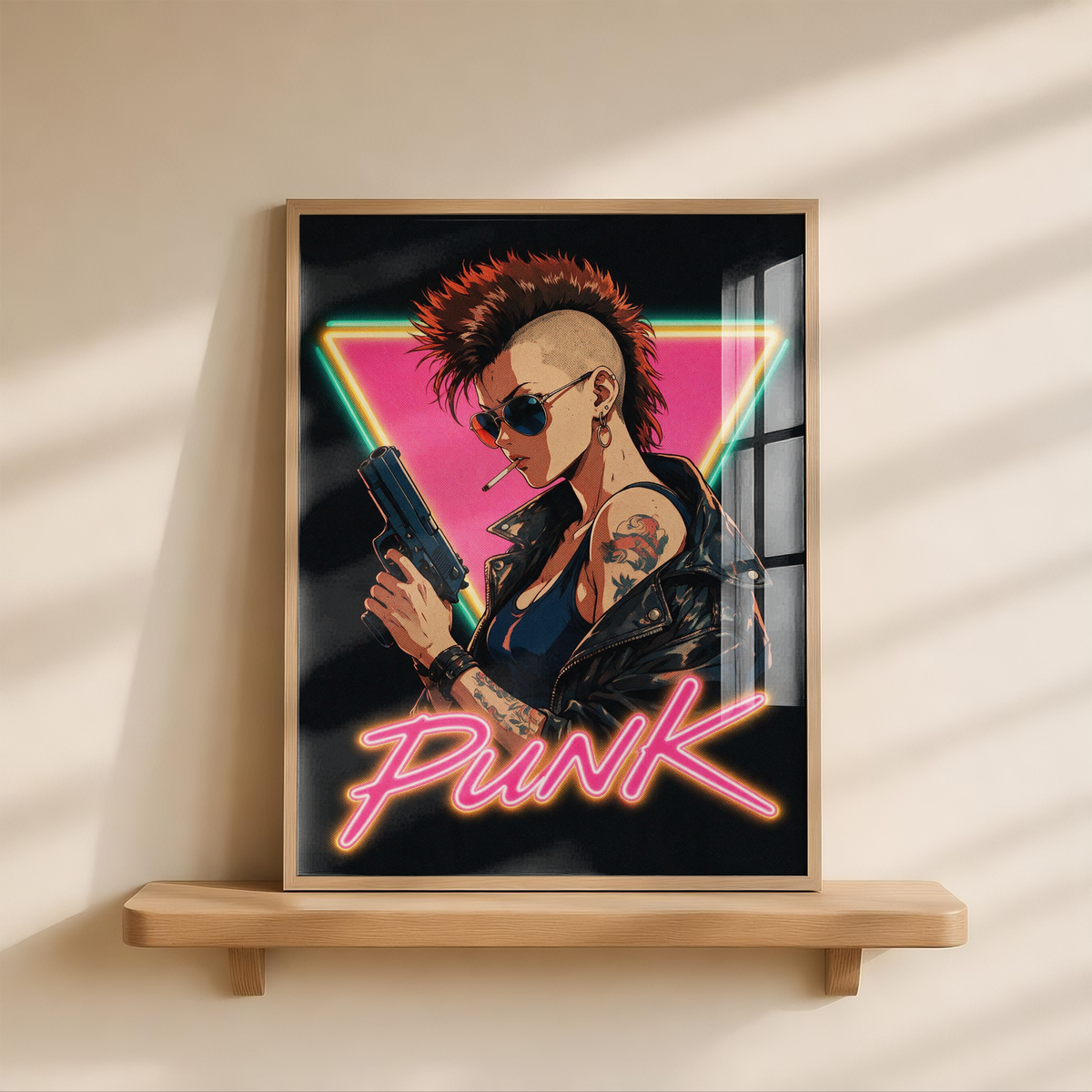 Affiche Cyberpunk Punk Girl | Neon Punk & Tokyo