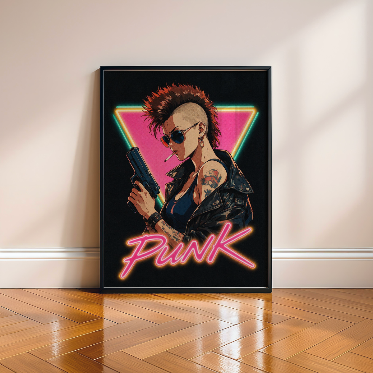 Affiche Cyberpunk Punk Girl | Neon Punk & Tokyo
