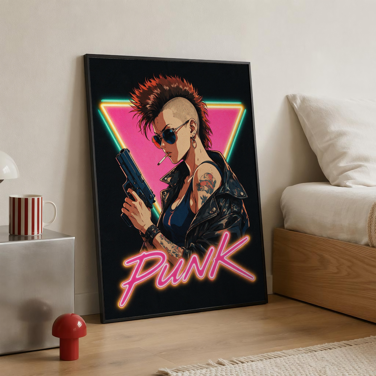 Affiche Cyberpunk Punk Girl | Neon Punk & Tokyo