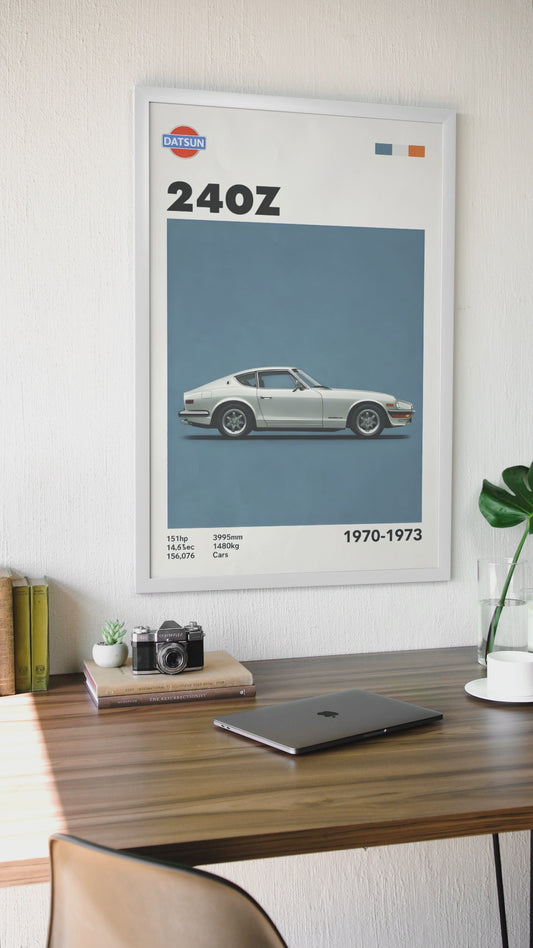 Affiche Automobile Vintage Legend 70's Japan