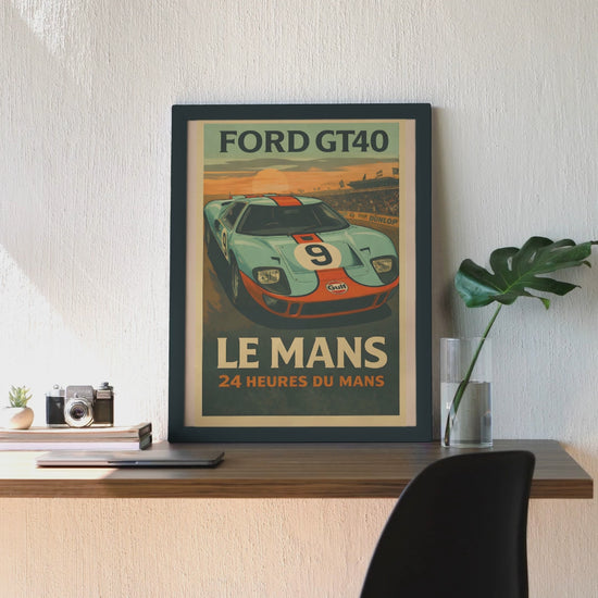 Affiche Automobile Vintage Race Legend.