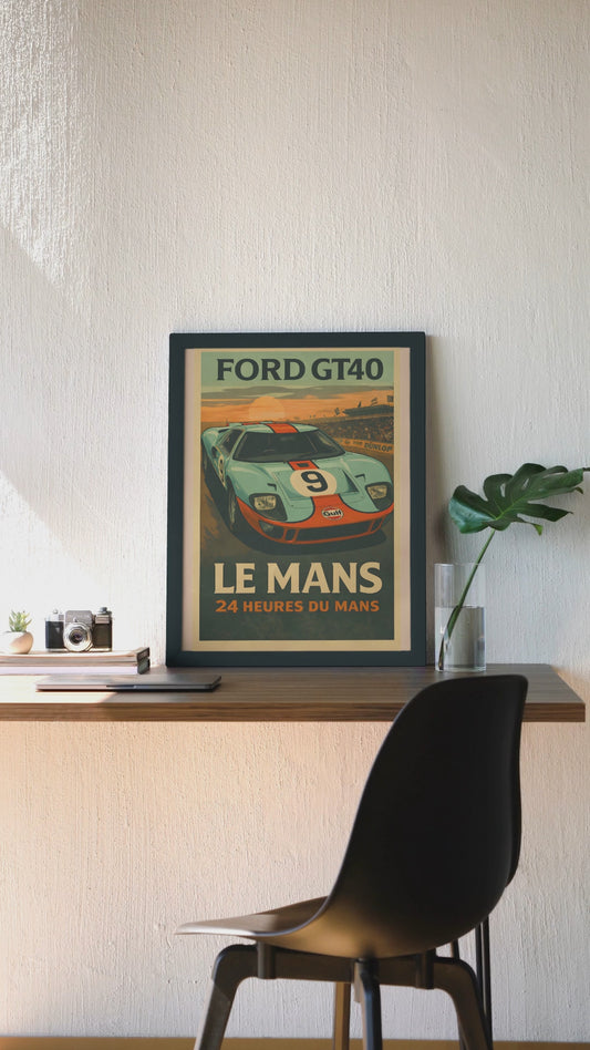 Affiche Automobile Vintage Race Legend.