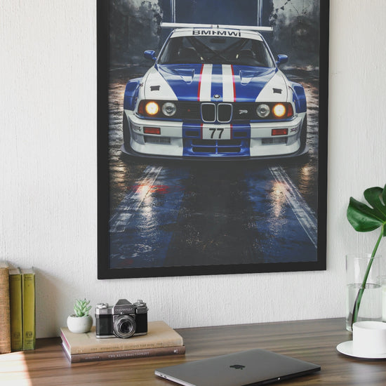Affiche Automobile Art' Sport 2 Encadrée.