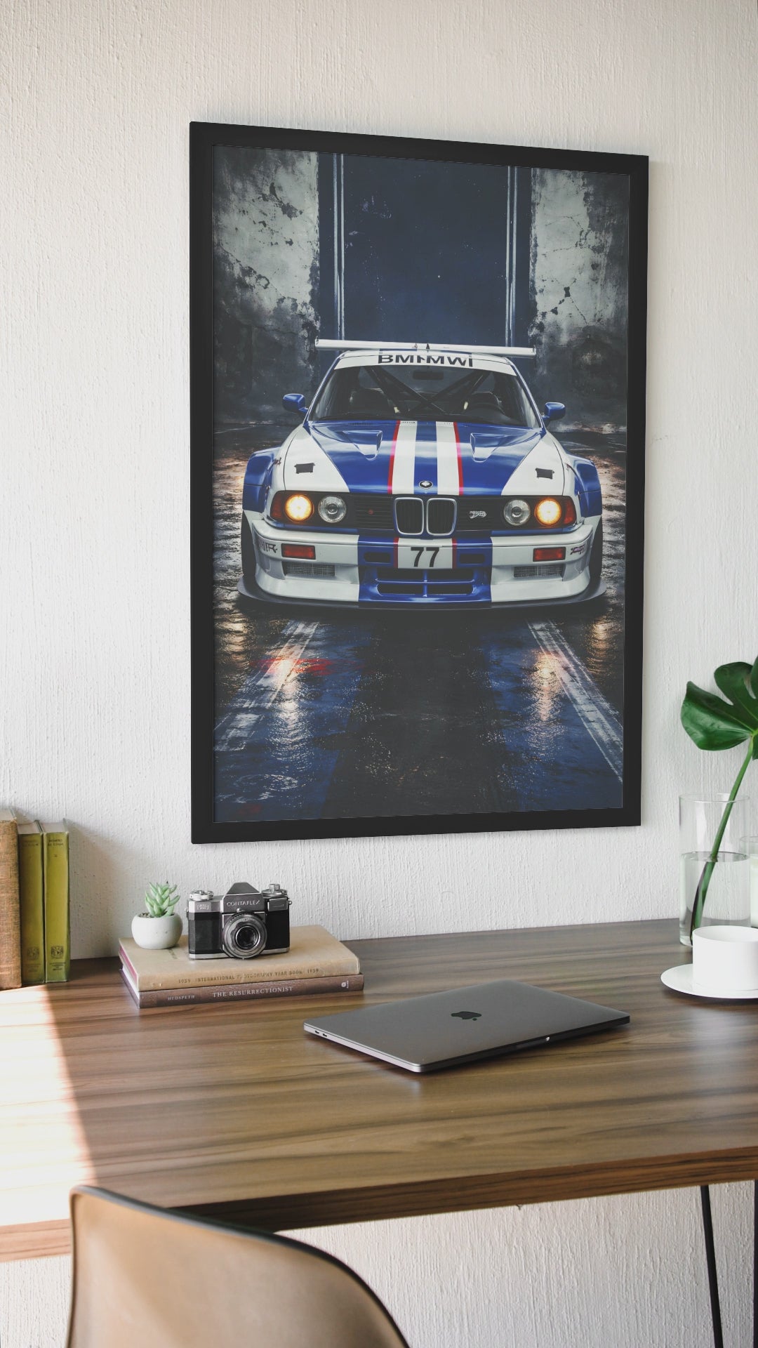 Affiche Automobile Art' Sport 2 Encadrée.