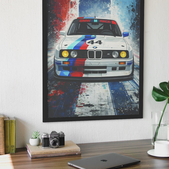 Affiche Automobile Art' Sport 1 Encadrée.