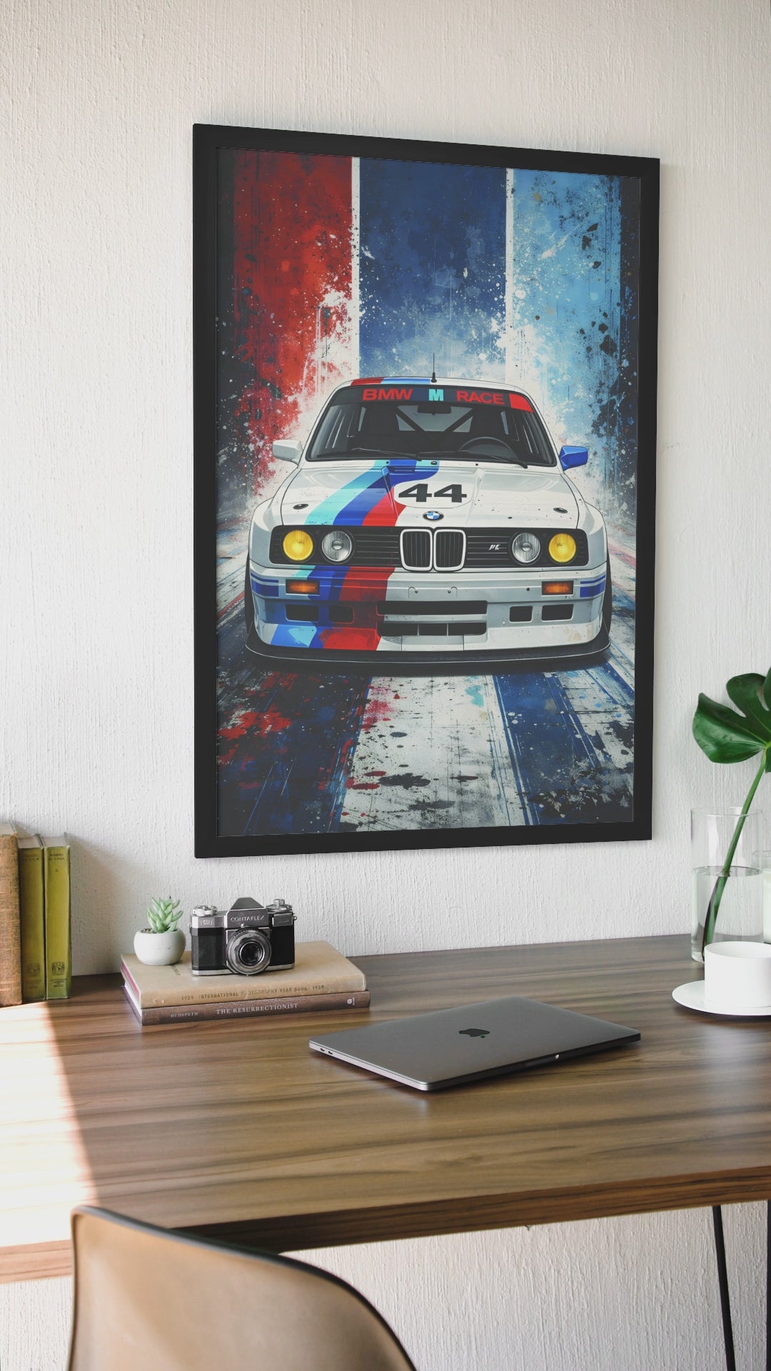 Affiche Automobile Art' Sport 1 Encadrée.